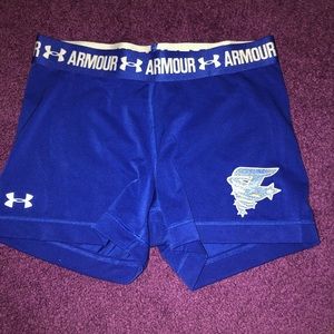 Blue under armor twisters shorts
